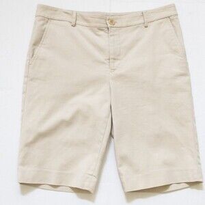 Lauren Ralph Lauren Tan Cotton Blend Shorts Women's Size 8 Slight Stretch